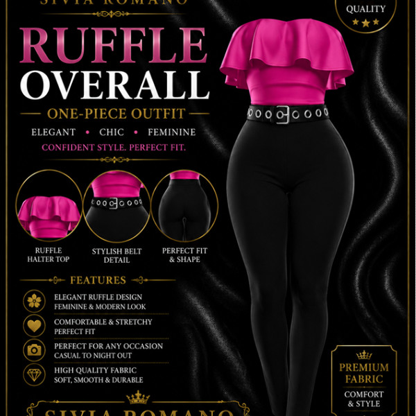 💗 MAITERYA – RUFFLE OVERALL 💗