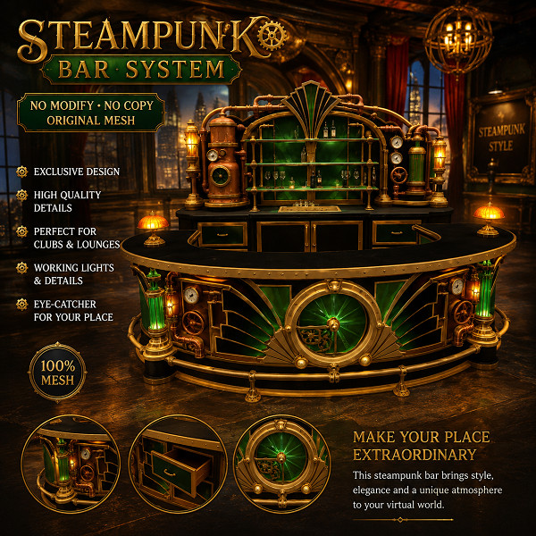 Steampunk-Backbar-Versandpaket V1