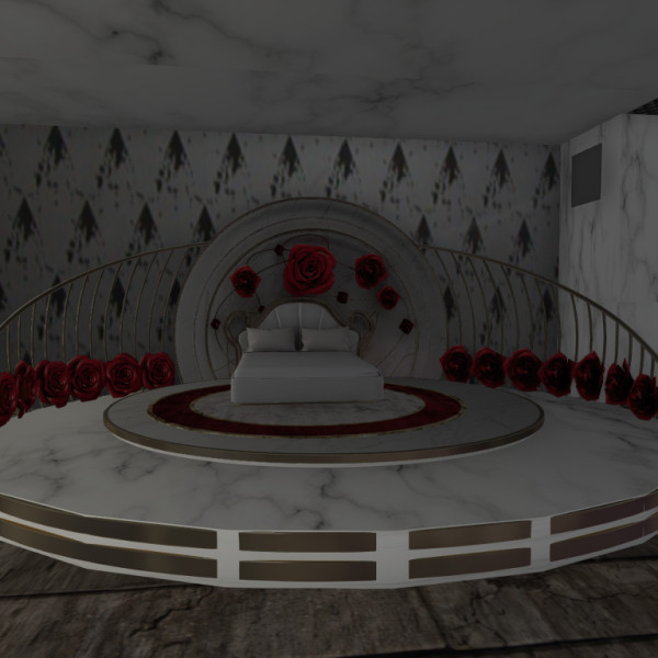 Roses Bed and Platform (ADULT)