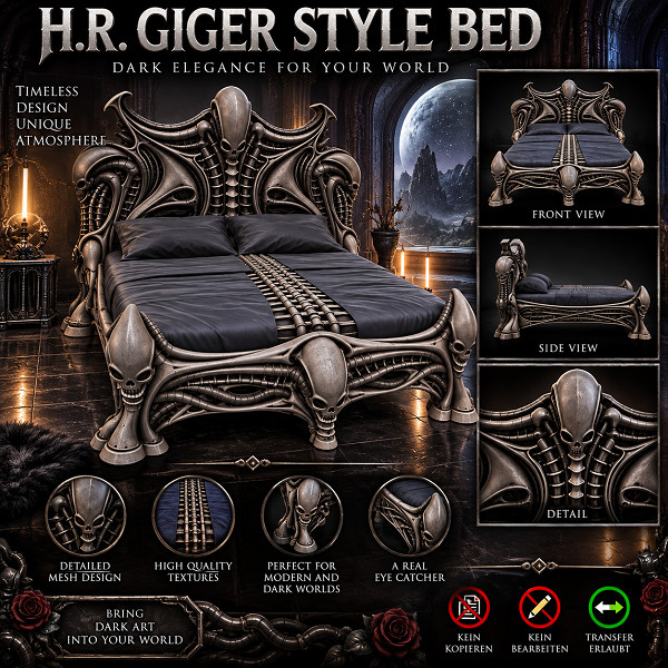 HR Giger bett-Versandpaket V1