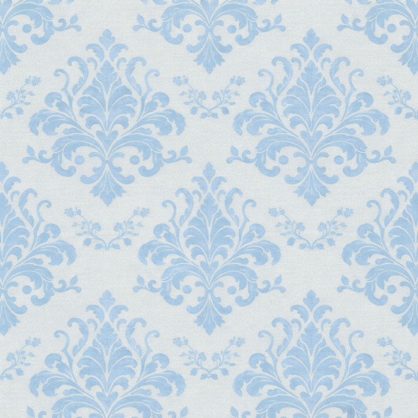 walpaper DAMASK LIGHT BLUE