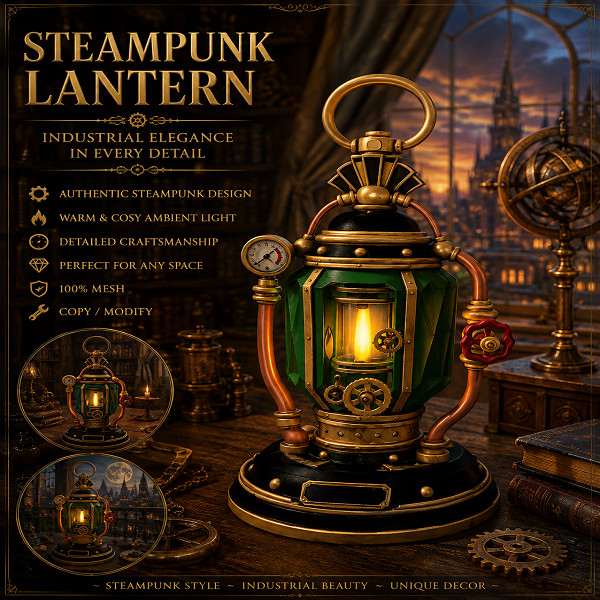 Steampunk Lampe on-off-Versandpaket V1