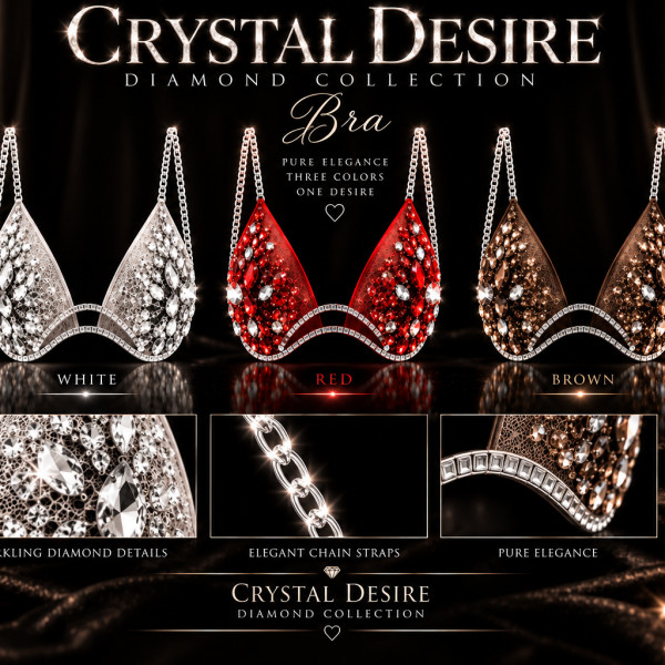 Crystal Desire – Diamond Bra Collection – Maitreya  Add a touch of luxury and sparkle to your virtual wardrobe
