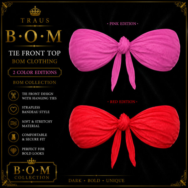 💖 B•O•M COLLECTION – TIE FRONT TOP 💖
