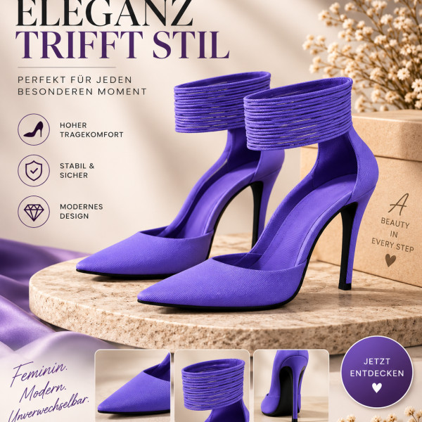 Product Description – Purple High Heels