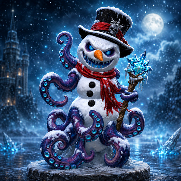 Tentakel-Schneemann mit Eisstab BOX V1