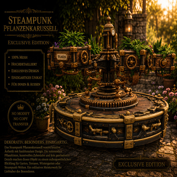 Steampunk-Pflanzenkarusell-Versandpaket V1