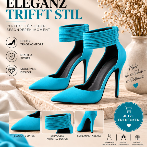 Eleganz Trifft Stil – Blue High Heels
