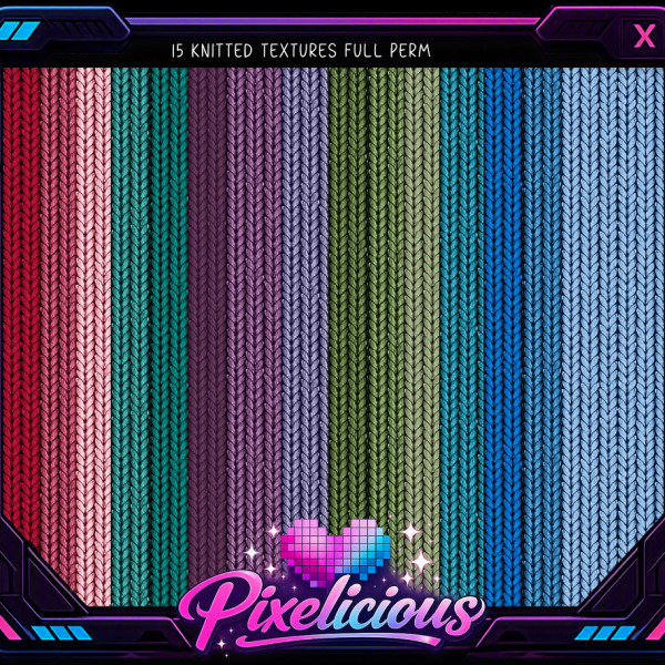 Pixelicious  15 Knitted seamless textures