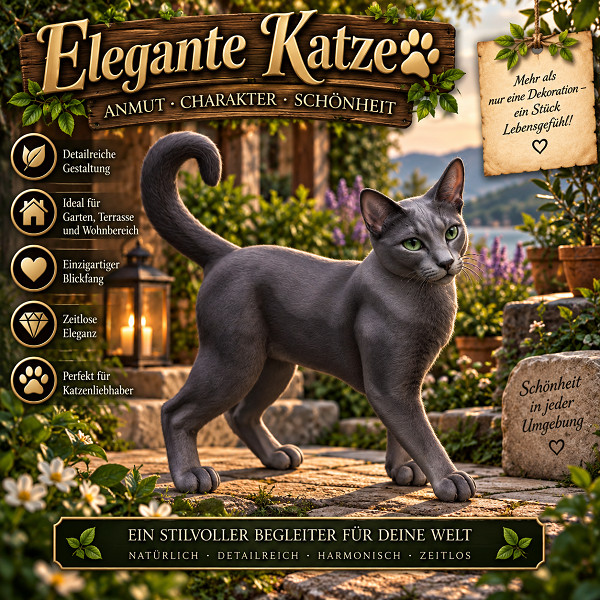 Russische Katze stehend-Versandpaket V1