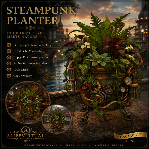Steampunk Pflanzentopf-Versandpaket V1