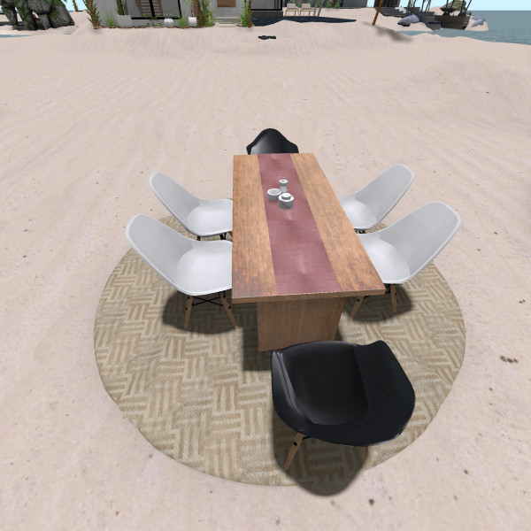 PCS_007_WOODEN DINING TABLE SET