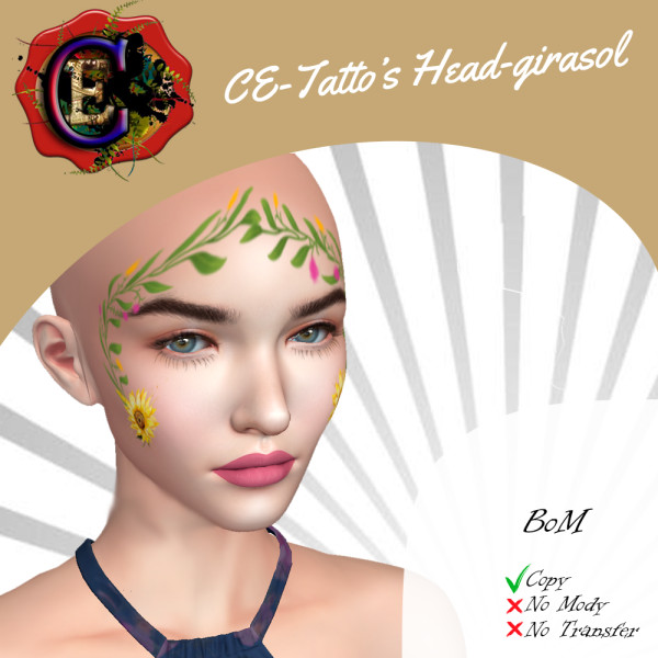 CE-Tatto Head Girasol