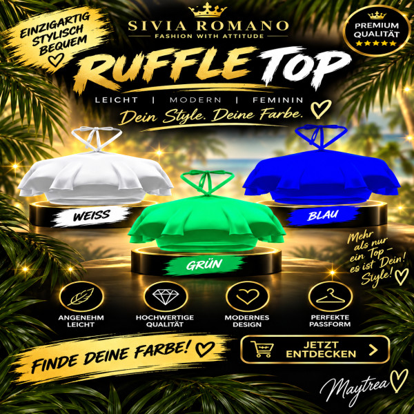 💖 MAYTREA – RUFFLE TOP | PACK 3 💖