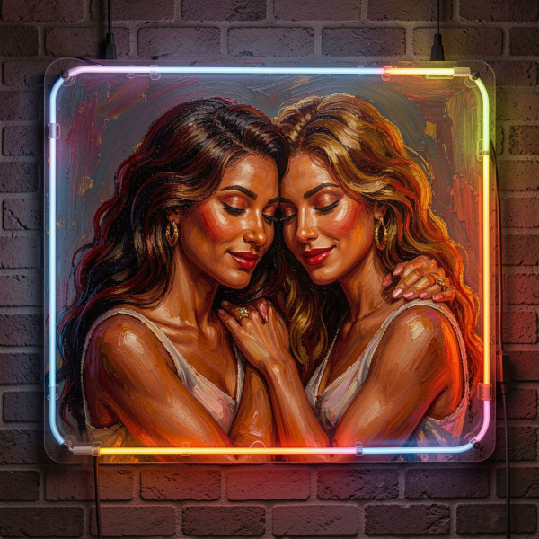 Women animated paint