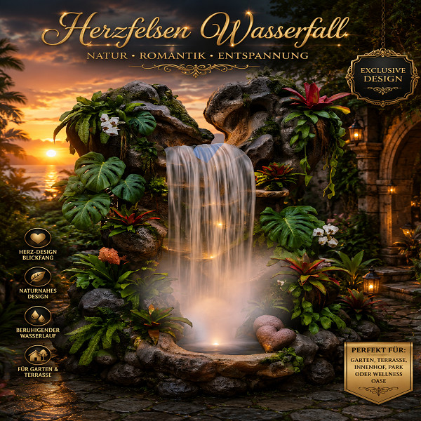 Herzfelsen Wasserfall-Versandpaket V1
