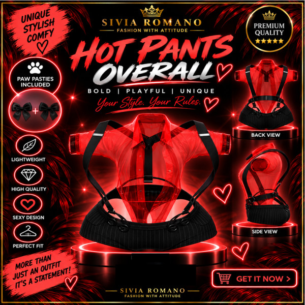 MAYTRIA – HOT PANTS OVERALL | RED EDITION ❤️