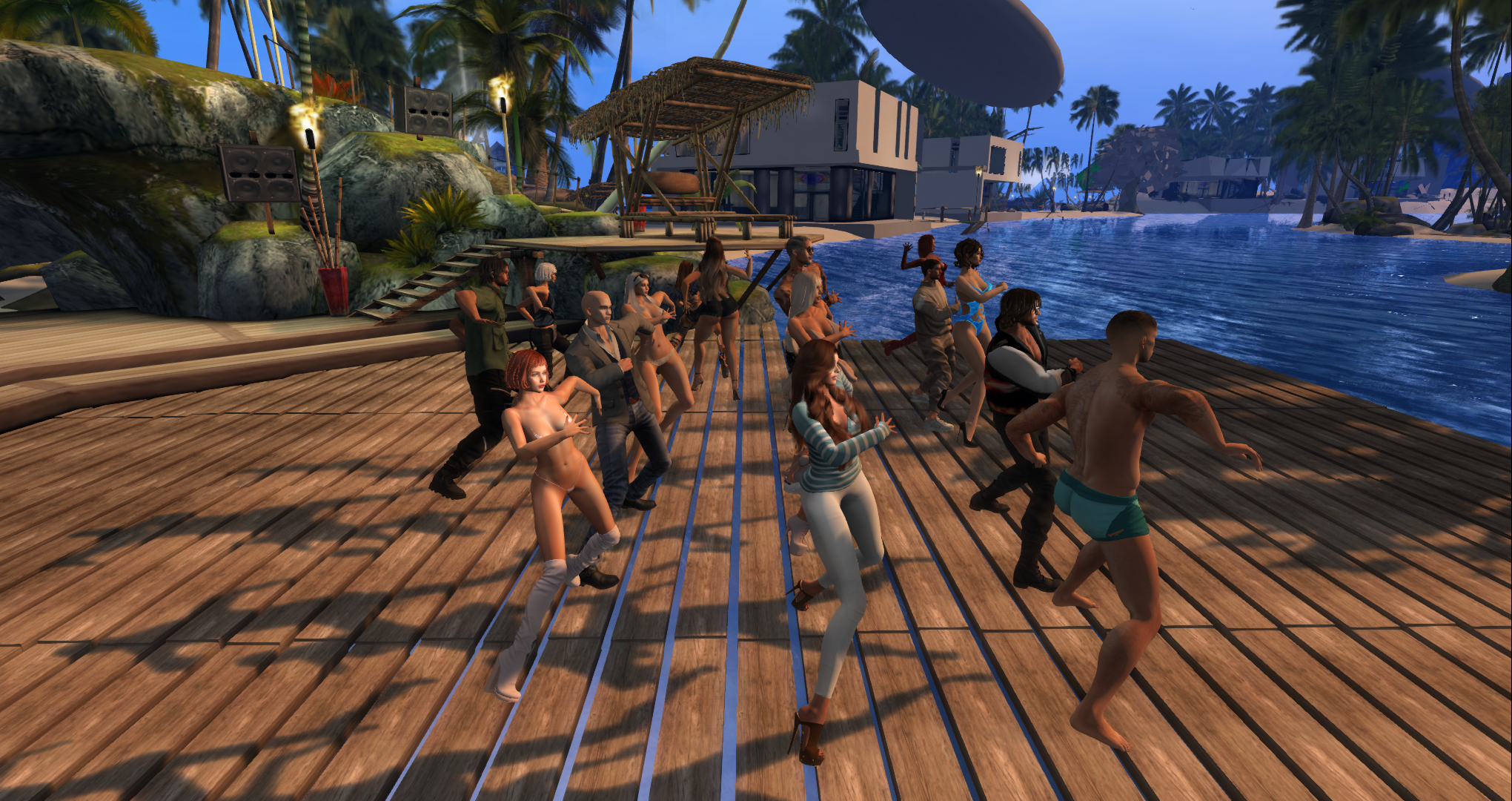 Beach Party Scene 1 | Alife Virtual World