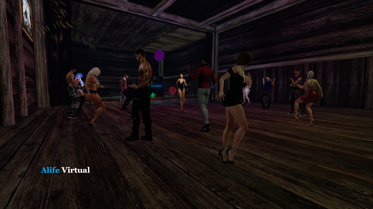 Live dance party in Alife Virtual