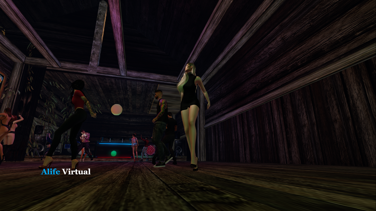 Live dance party in Alife Virtual