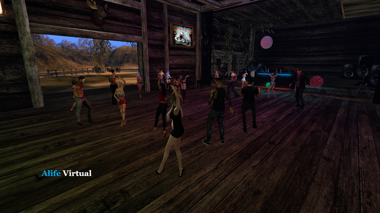 Live dance party in Alife Virtual
