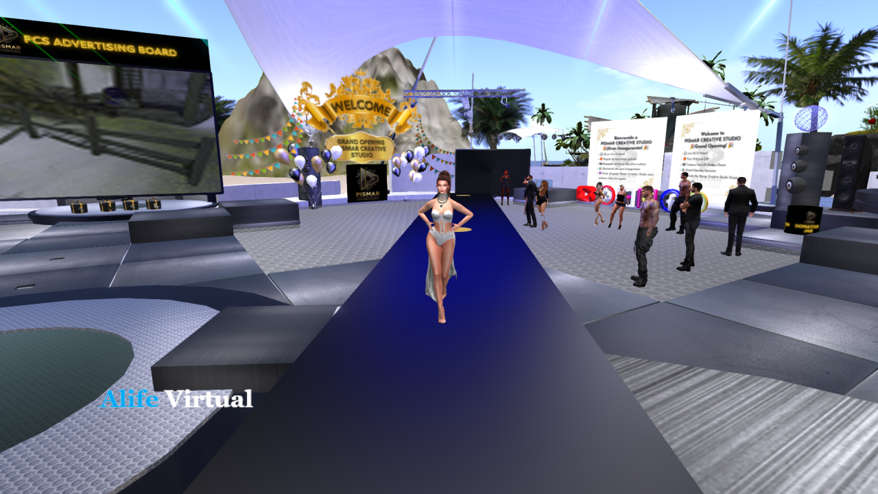Fashion runway show in Alife Virtual