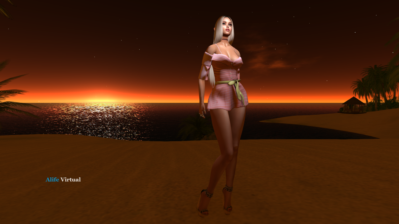Beautiful beach sunset location