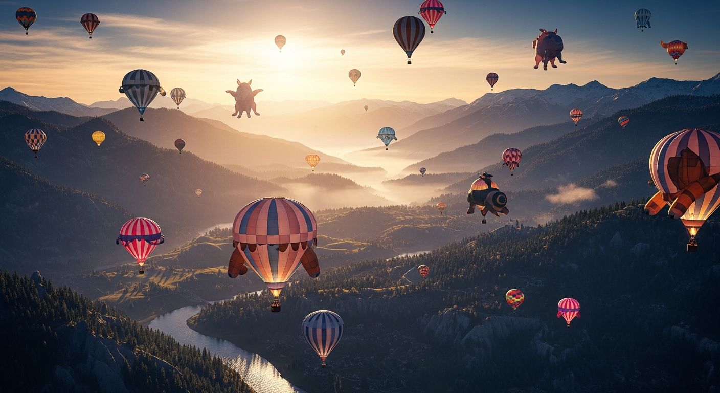 Hot Air Balloon Festival in Alife Virtual