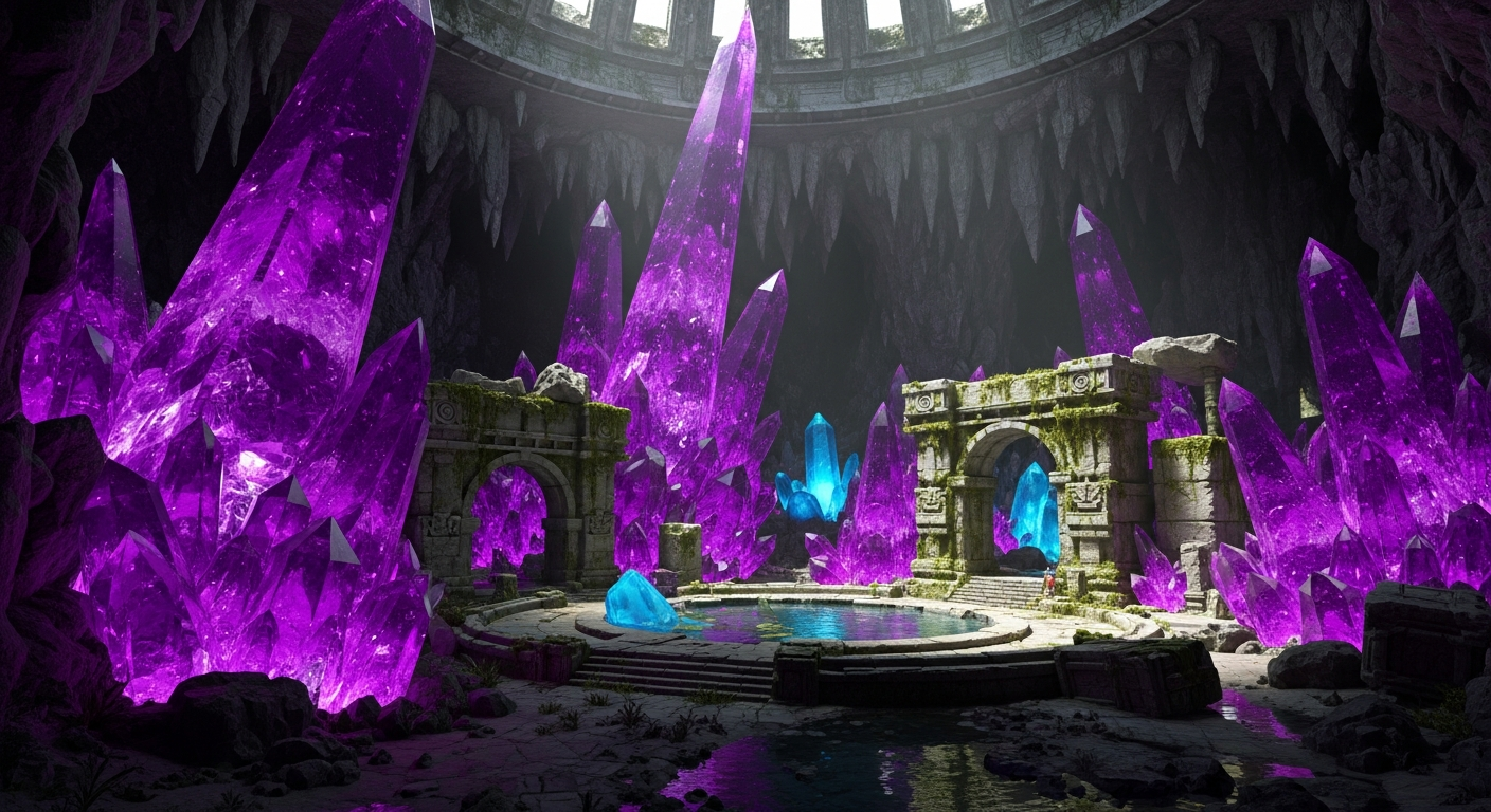 Crystal Cave Exploration in Alife Virtual