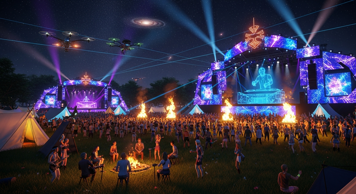 Virtual Music Festival Camp in Alife Virtual