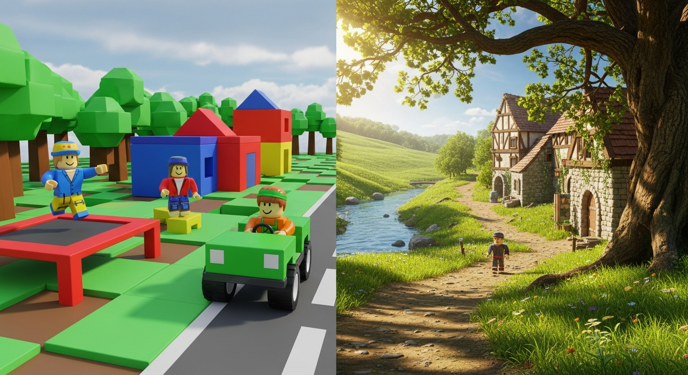 Roblox Graphics vs Photorealistic Metaverse: A Visual Comparison in Alife Virtual