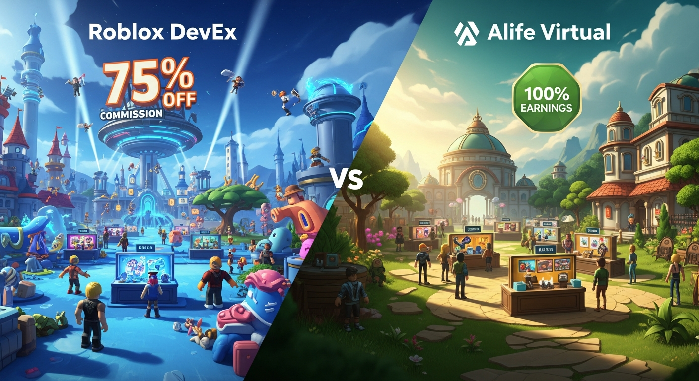 Roblox Creator Economy vs 100% Revenue Share: The Real Numbers in Alife Virtual