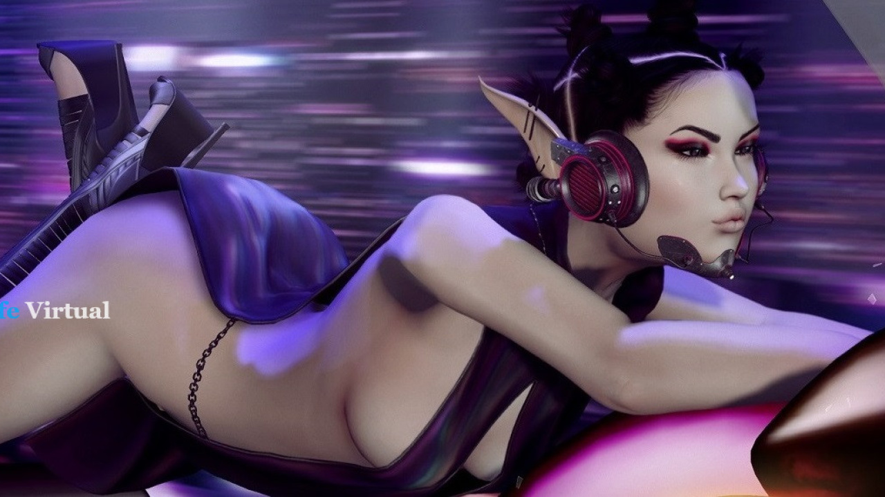 Futuristic neon cyberpunk