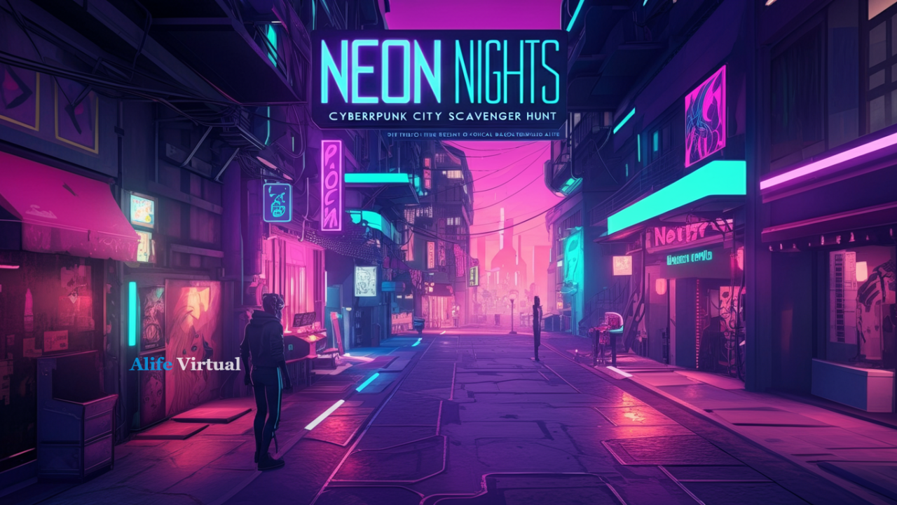 Cyberpunk city in Firestorm