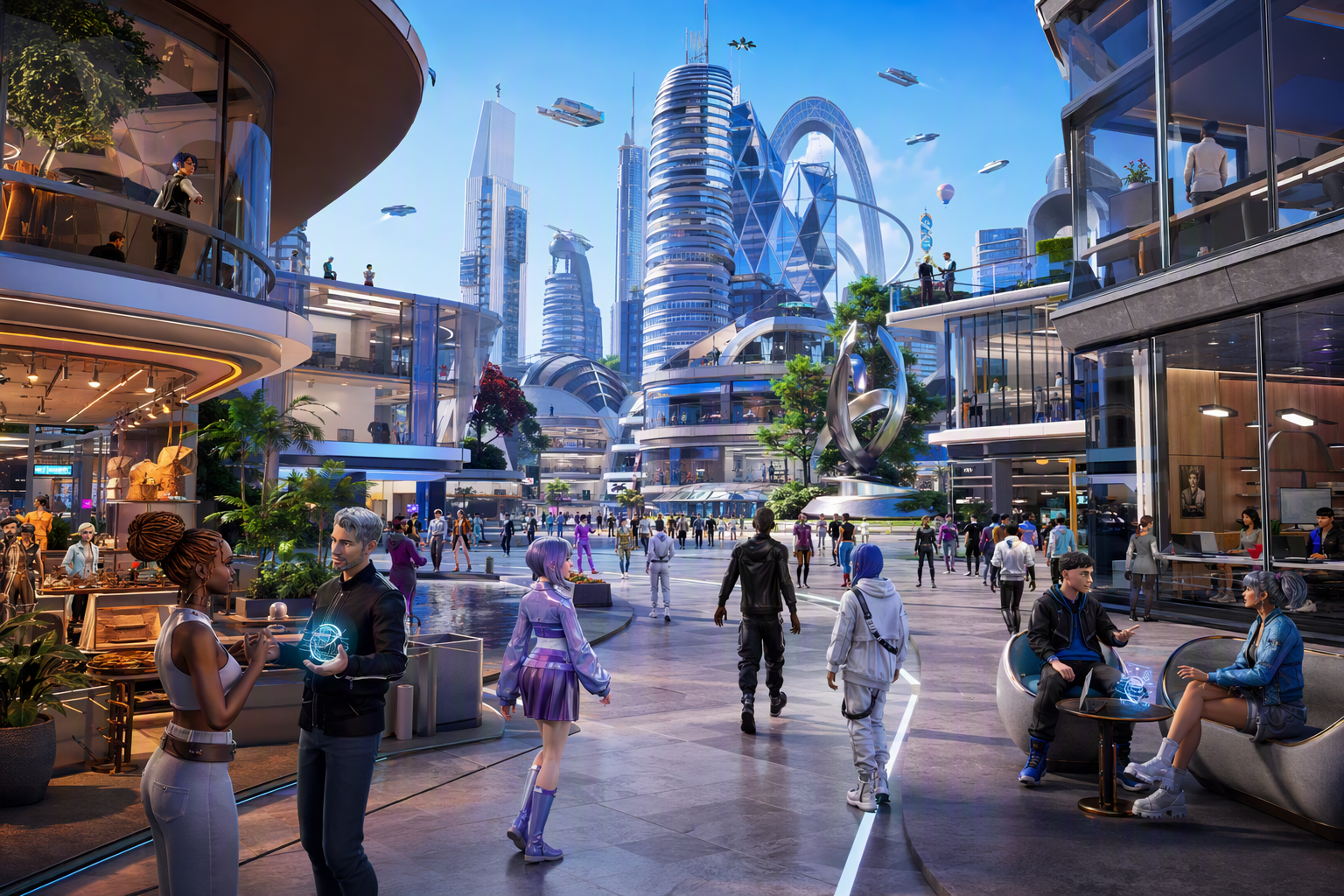 IMVU Alternative Business District in Alife Virtual