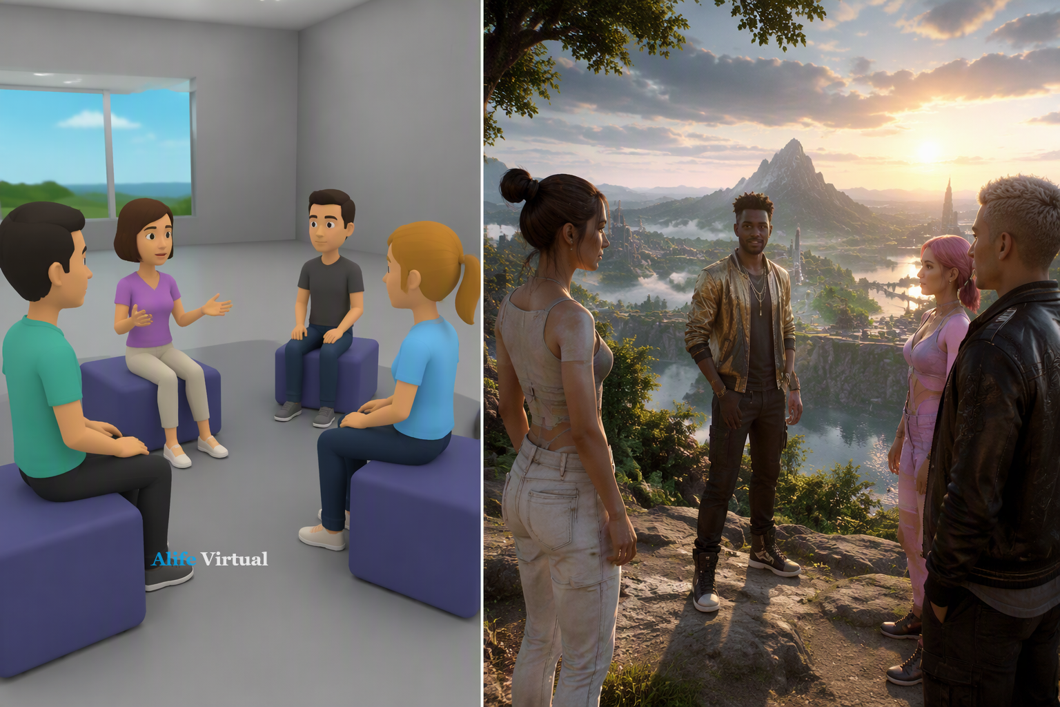 The Sims Alternative World with Real Economy in Alife Virtual