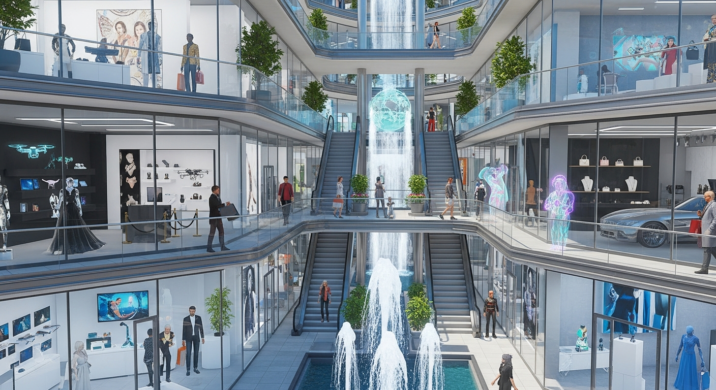 Infinite Shopping District in Alife Virtual