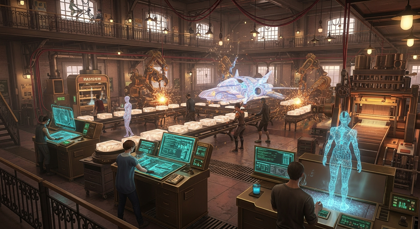 Automated Creativity Factory in Alife Virtual