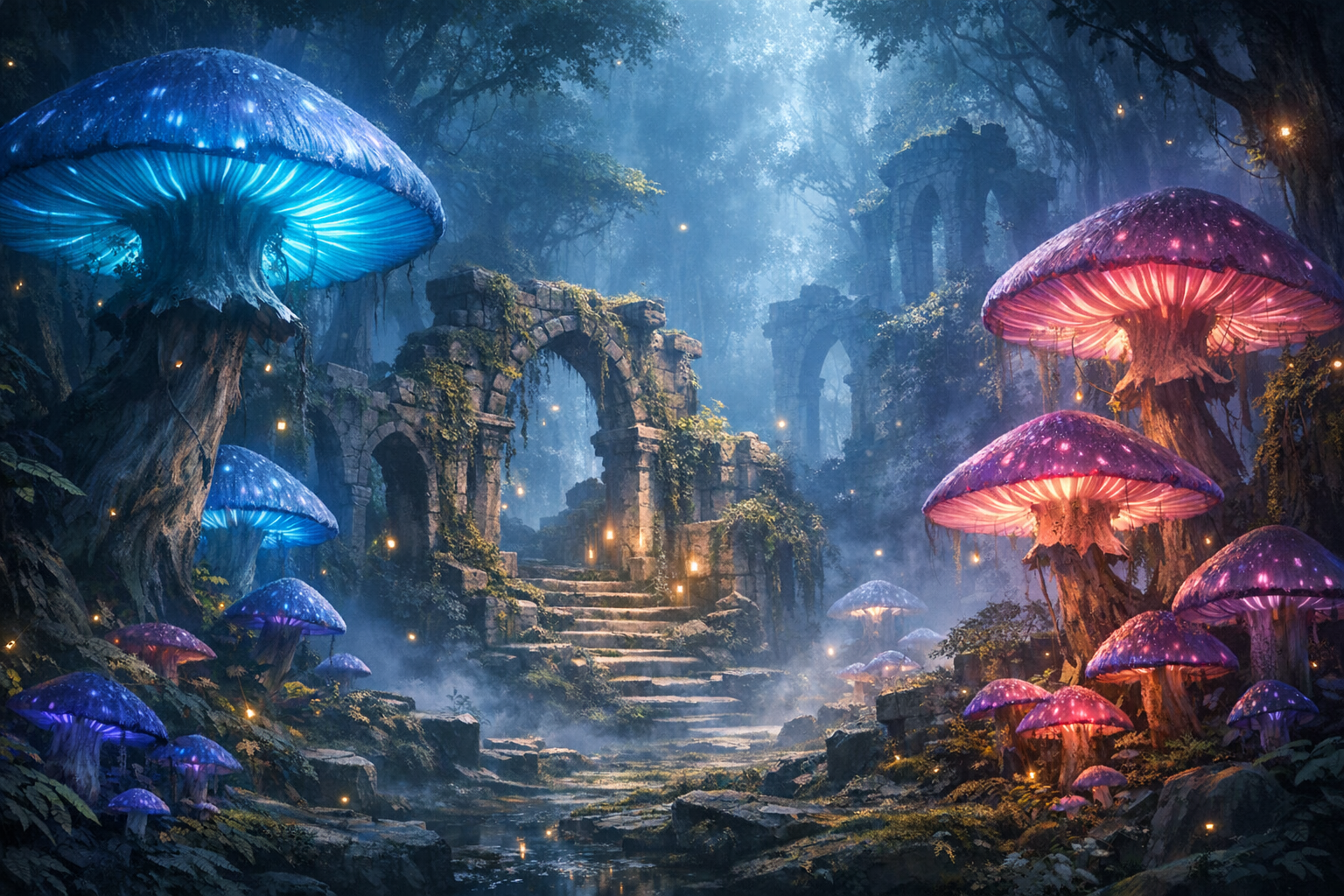 Virtual World Fantasy Forest Realm in Alife Virtual