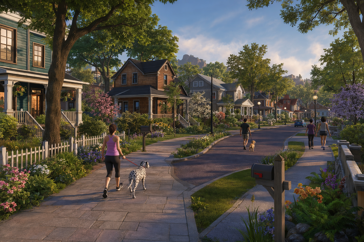 Second Life Style Residential Community in Alife Virtual
