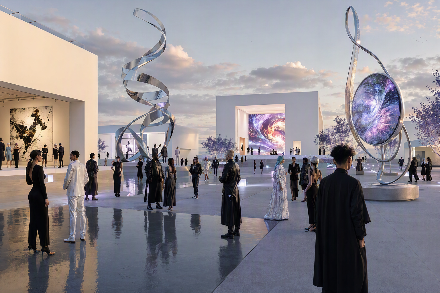 Second Life Style Art Gallery District in Alife Virtual