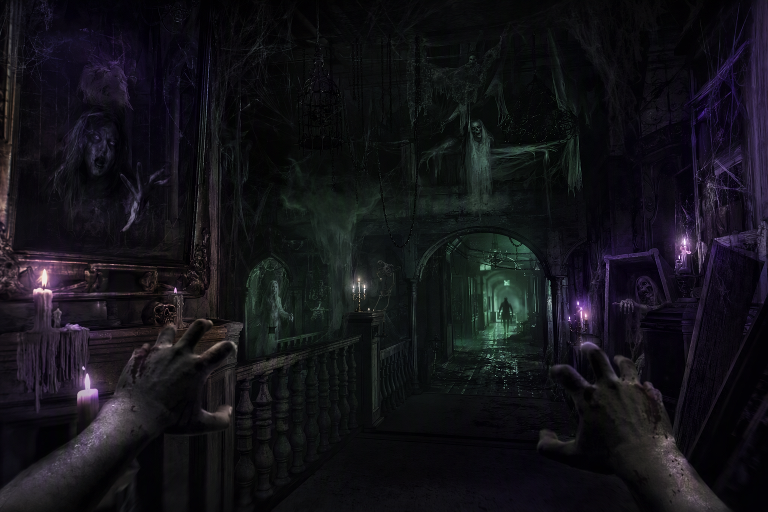 Second Life Style Horror Haunted Sim in Alife Virtual