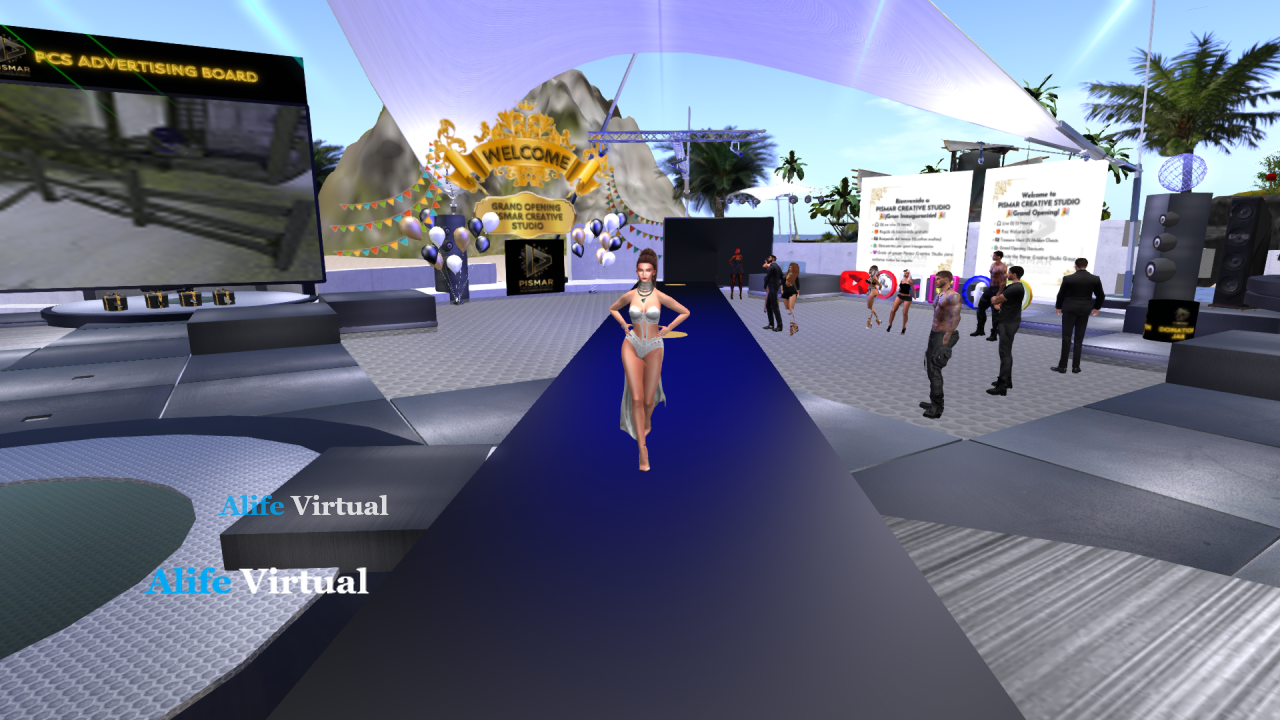 Fashion runway show in Alife Virtual
