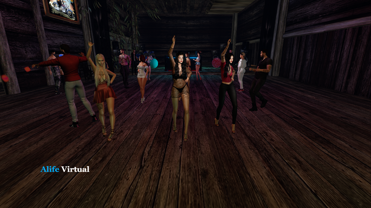 Live dance party in Alife Virtual