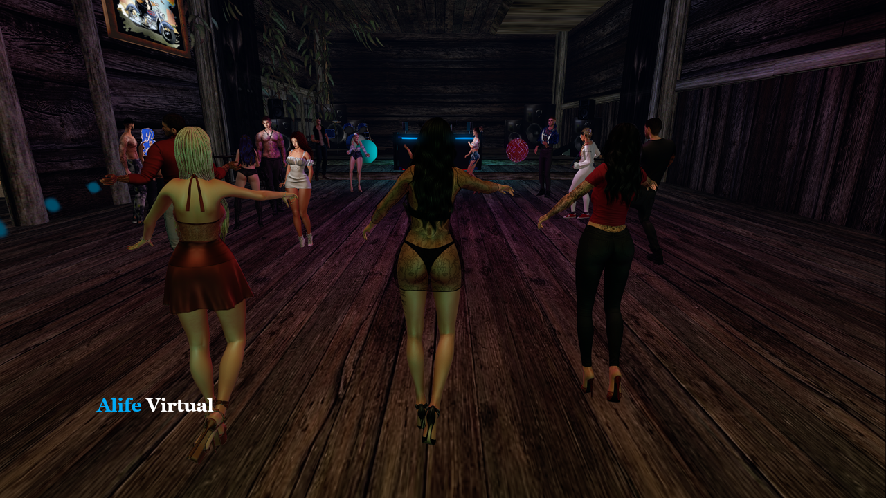Live dance party in Alife Virtual