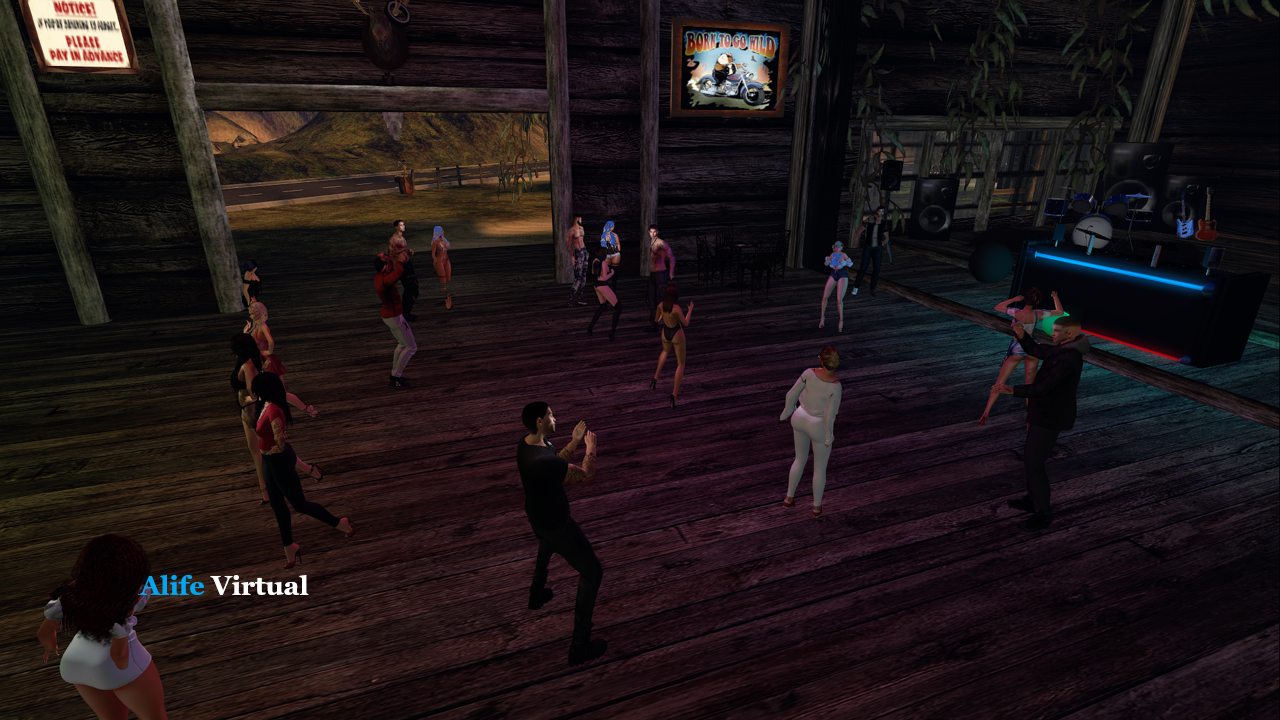 Live dance party in Alife Virtual