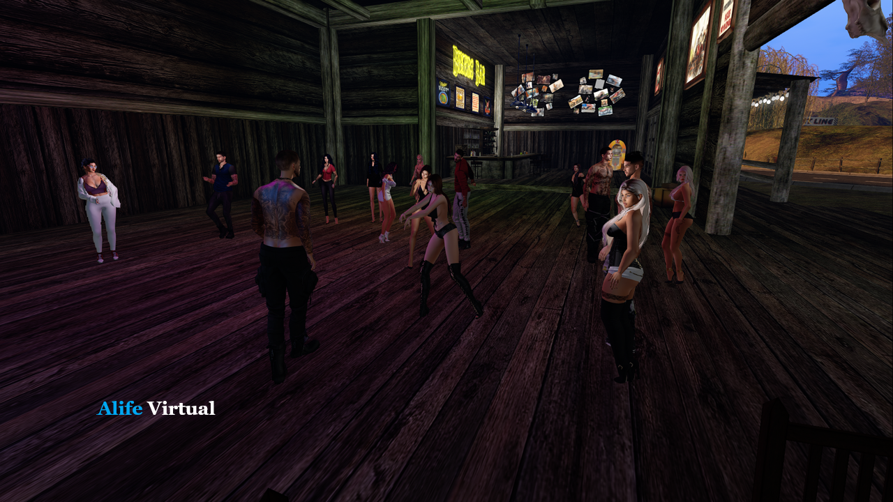 Live dance party in Alife Virtual