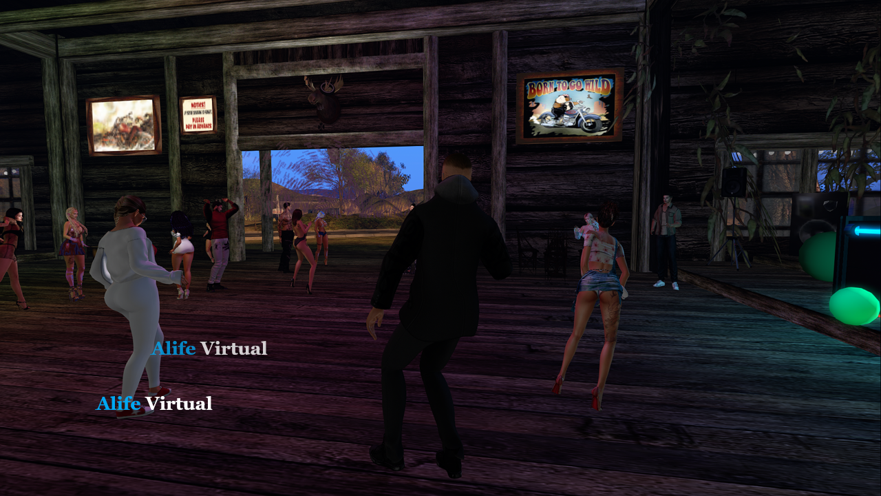 Live dance party in Alife Virtual