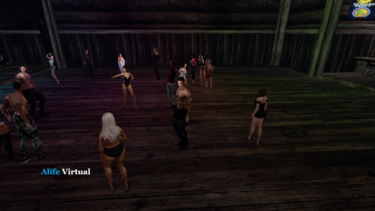 Live dance party in Alife Virtual