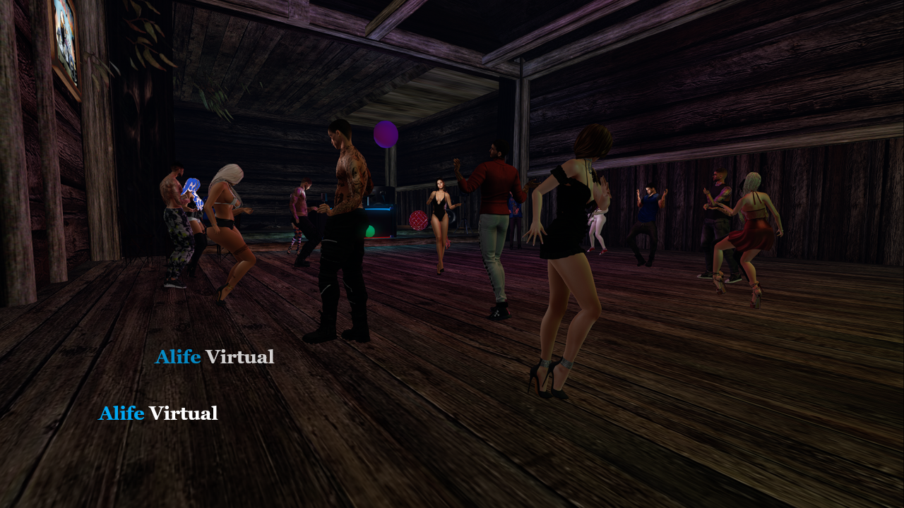 Live dance party in Alife Virtual